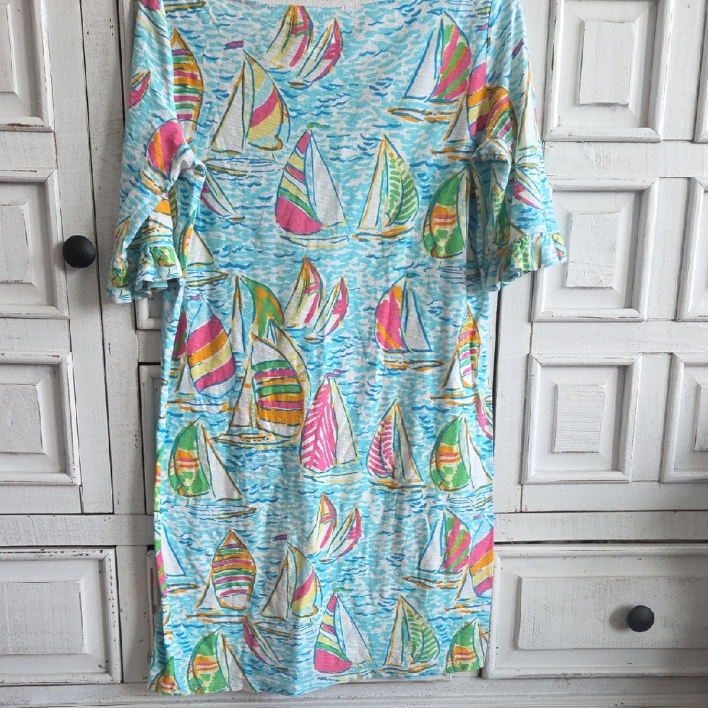 Lilly Pulitzer Classic Sailboat Print Dress - Picture 3 of 3